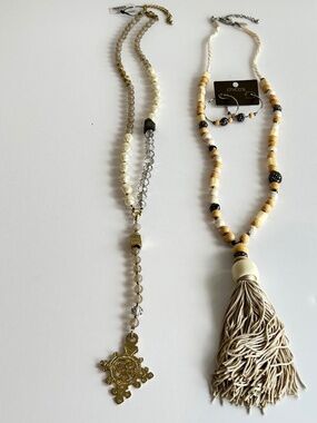 Chico’s Statement Necklace & Earring Set + Bonus Necklace (NWT/NWOT)